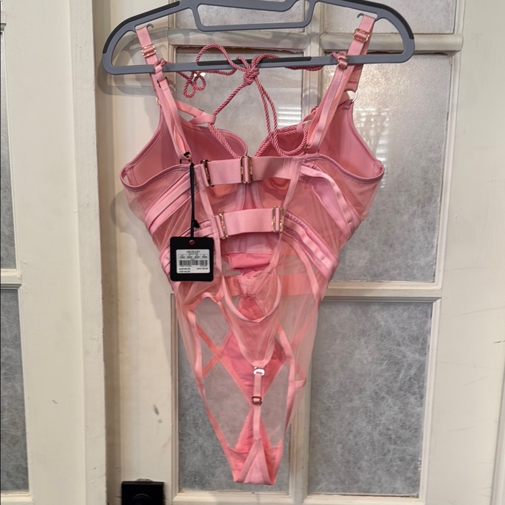 Honey Birdette Pink Shibari bodysuit NWT - Picture 5 of 8